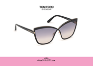 shop online Sunglasses TOM FORD SANDRINE FT0715 col. 01B black on otticascauzillo.com