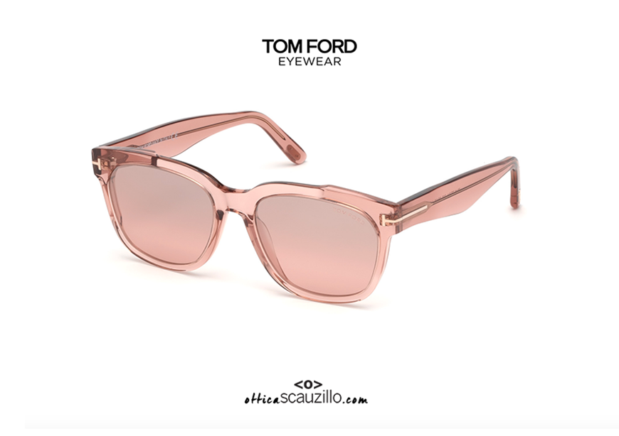 Sunglasses TOM FORD RHETT FT714 col. 72Z pink | Occhiali | Ottica Scauzillo
