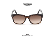 shop online Sunglasses TOM FORD RHETT FT714 col. 53F brown havana. on otticascauzillo.com