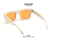 shop online Sunglasses TOM FORD FAUSTO FT711 col. 25E ivory white on otticascauzillo.com  