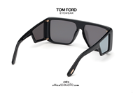 shop online Sunglasses TOM FORD ATTICUS FT710 col.01C black silver on otticascauzillo.com