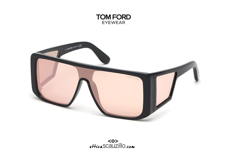 shop online Sunglasses TOM FORD ATTICUS FT710 col.01Z black pink on otticascauzillo.com 