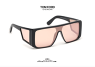shop online Sunglasses TOM FORD ATTICUS FT710 col.01Z black pink on otticascauzillo.com 