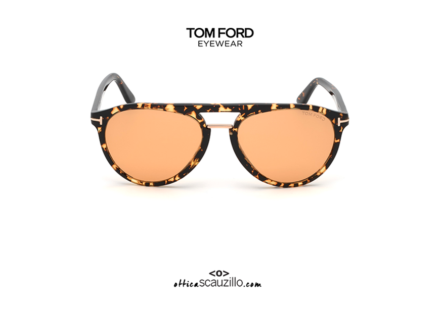 shop online Sunglasses TOM FORD BURTON FT697 col.52F brown havana on otticascauzillo.com  