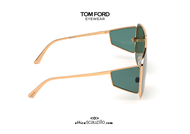 shop online Sunglasses TOM FORD SPECTOR FT708 col.33N gold and green on otticascauzillo.com