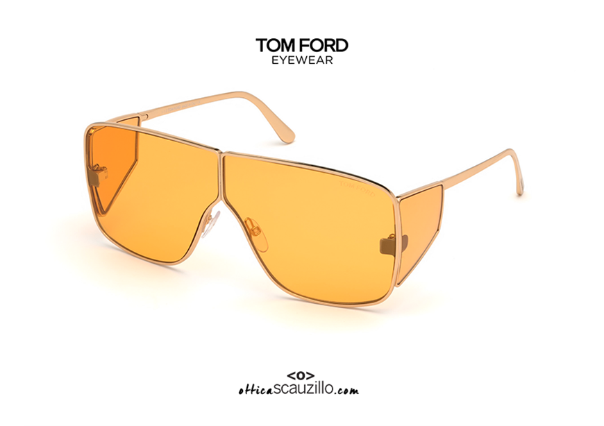 Occhiale da sole TOM FORD SPECTOR FT708 col.33E oro e arancio | Occhiali |  Ottica Scauzillo