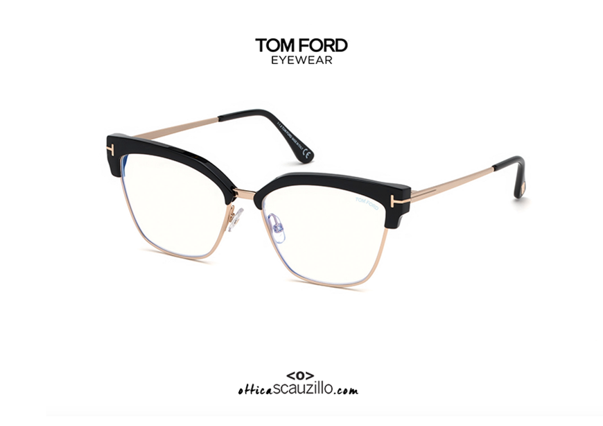 Cat eyeglasses TOM FORD FT 5547B  black | Occhiali | Ottica Scauzillo