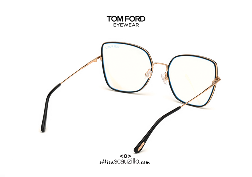 Cat metal eyeglasses TOM FORD FT 5630  gold and black | Occhiali |  Ottica Scauzillo