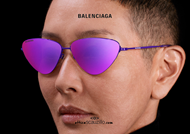 shop online Balenciaga metal sunglasses BB0015S col. Violet on otticascauzillo.com 