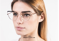 shop online Metal eyeglasses Jplus Oprah 1026 col. Black on otticascauzillo.com 