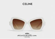 shop online CELINE butterfly sunglasses 2019 col. White on otticascauzillo.com 