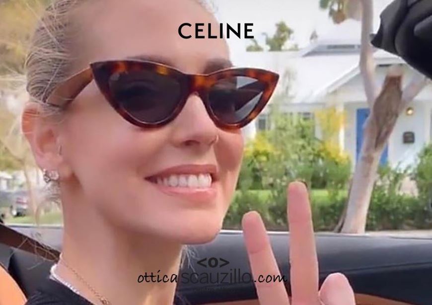 celine cat eye acetate sunglasses