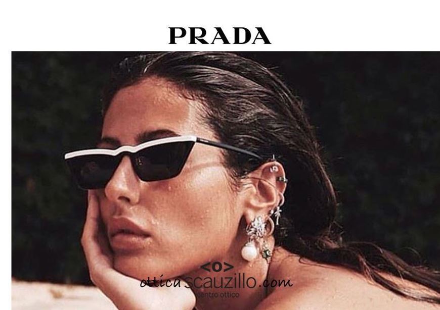 prada sunglasses white frame