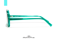 Acquista online su otticascauzillo.com il tuo nuovo occhiale da sole Bob Sdrunk LENNY verde cristallo trasparente