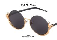 shop online Round sunglasses For Art's Sake ARIEL col. gold and black GL1 on otticascauzillo.com at discounted price