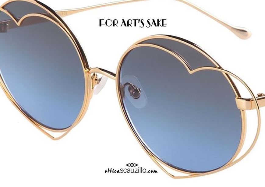 shop online heart sunglasses For Art's Sake VALENTINE col. GC3 pink gold on otticascauzillo.com at discounted price