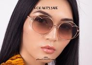 shop online heart sunglasses For Art's Sake VALENTINE col. GC3 pink gold on otticascauzillo.com at discounted price 