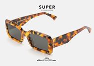 shop online Square sunglasses RETRO SUPER FUTURE SACRO col. havana on otticascauzillo.com discounted price