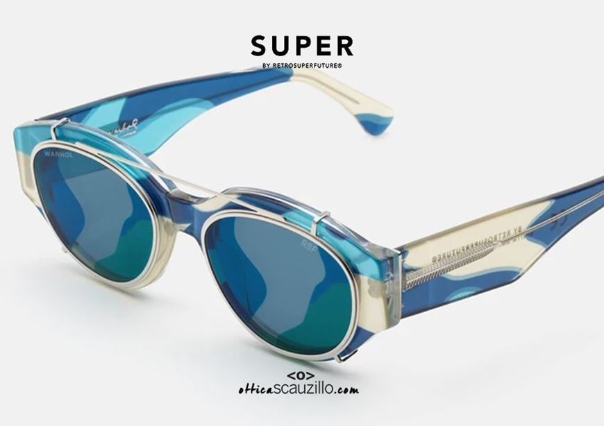 Faculteit Desillusie Voorgevoel Andy Warhol sunglasses RETRO SUPER FUTURE Drew Mama col. blue camouflage |  Occhiali | Ottica Scauzillo