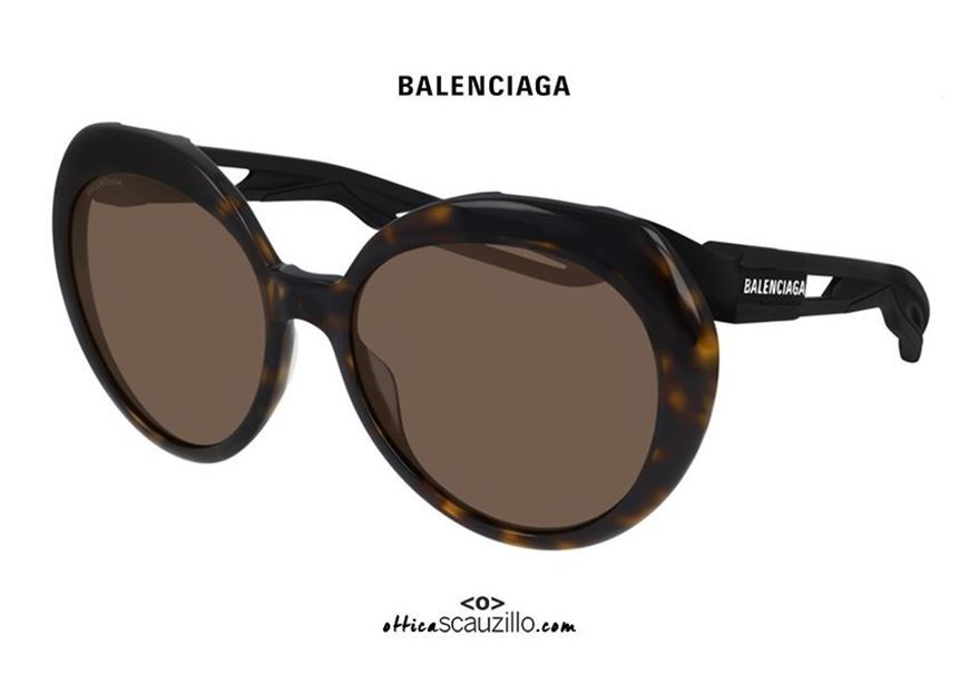 shop online NEW Balenciaga TripleS sunglasses BB0024S col.001 brown / black on otticascauzillo.com at discounted price