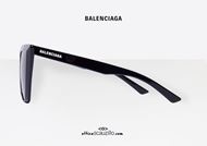 shop online NEW Balenciaga pointed sunglasses BB0046S col.001 black on otticascauzillo.com at discounted price