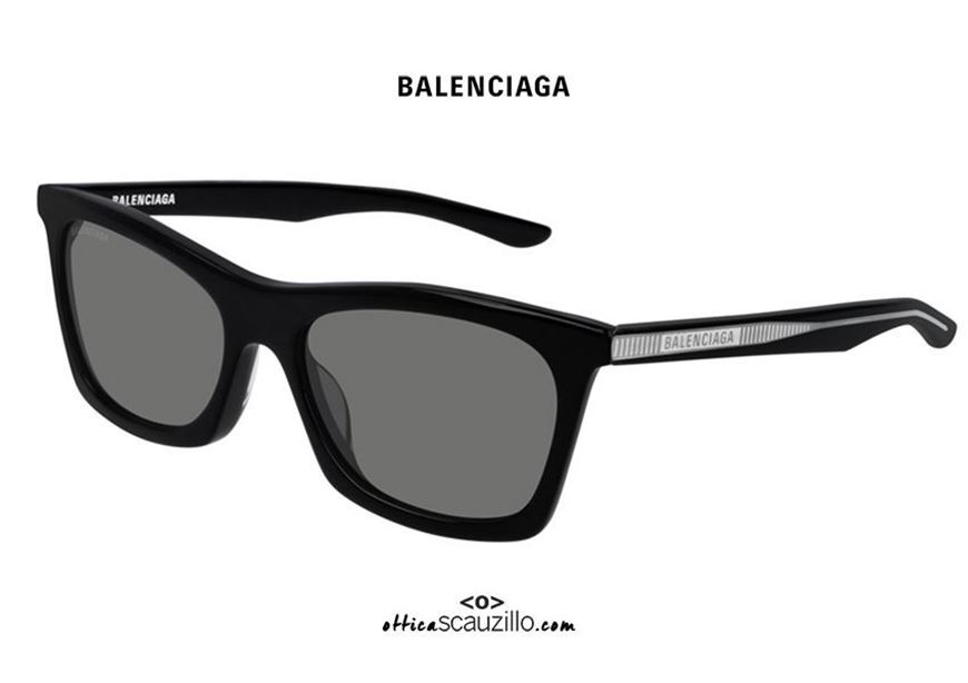 shop online NEW Balenciaga wayfarer sunglasses BB0006S col.003 black at discounted price on otticascauzillo.com 