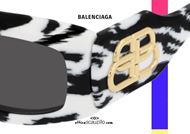 shop online NEW Balenciaga Zebra Sunglasses BB0071S col.005 otticascauzillo.com acquisto occhiale da sole zebrato Balenciaga