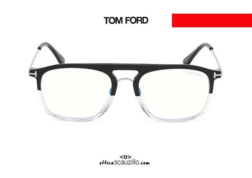 Black and transparent eyeglasses TOM FORD FT 5588  | Occhiali |  Ottica Scauzillo