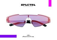 shop online Spektre mask sunglasses Vincent white with red purple flash otticascauzillo occhiale da sole a mascherina con lenti chiare specchio rosso