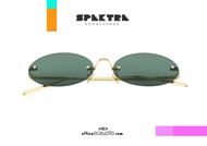 shop online Rimless oval sunglasses Spektre BOCCIONI gold and green otticascauzillo occhiale da sole ovale glasant senza montatura verde e oro