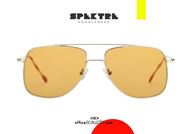 shop online Spektre aviator sunglasses MARANELLO gold and yellow lenses otticascauzillo acquisto online occhiale da sole aviator rettangolare con lenti gialle 