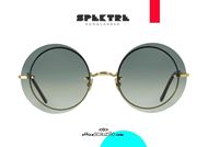 shop online Spektre round rimless sunglasses NARCISO gold and green otticascauzillo acquisto online occhiale da sole senza montatura rotondo spektre