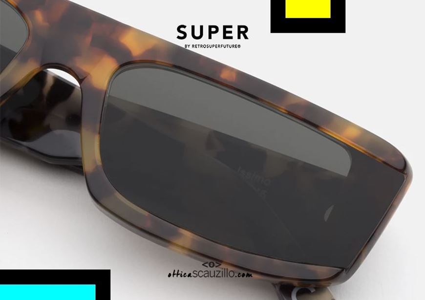 shop online New rectangular sunglasses RETRO SUPER FUTURE Issimo col. havana otticascauzillo acquisto online occhiale da sole rettangolare stretto havana marrone tutto lente 