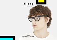 shop online New wayfarer eyeglasses RETRO SUPER FUTURE CICCIO col. black otticascauzillo acquisto online occhiale da vista nero CICCIO a prezzo scontato