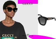 GUCCI sunglasses black with stars GG0208S col. black | Occhiali | Ottica  Scauzillo