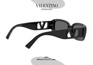 shop online New narrow oval sunglasses Valentino VA4067 col. 500187 black otticascauzillo acquisto online nuovo occhiale da sole ovale stretto Valentino VA4067 col. 500187 nero
