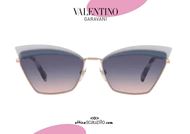 shop online New pointed metal sunglasses Valentino VA2029 col. 3004I6 rose gold otticascauzillo acquisto online nuovo occhiale da sole in metallo a punta Valentino VA2029 col. 3004I6 oro rosa