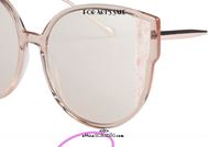 shop online Oversized butterfly sunglasses For Art's Sake EXPRESSIONIST col. peach pink otticascauzillo acquisto online Occhiale da sole a farfalla oversize For Art's Sake EXPRESSIONIST col. rosa pesca