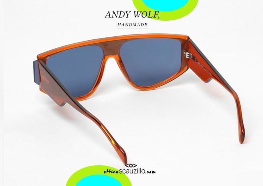 shop online New drop-shaped sunglasses all lens Andy Wolf mod. DETWEILER col.D orange otticascauzillo.com acquisto online Nuovo occhiale da sole a goccia tutto lente Andy Wolf mod. DETWEILER col.D arancio 