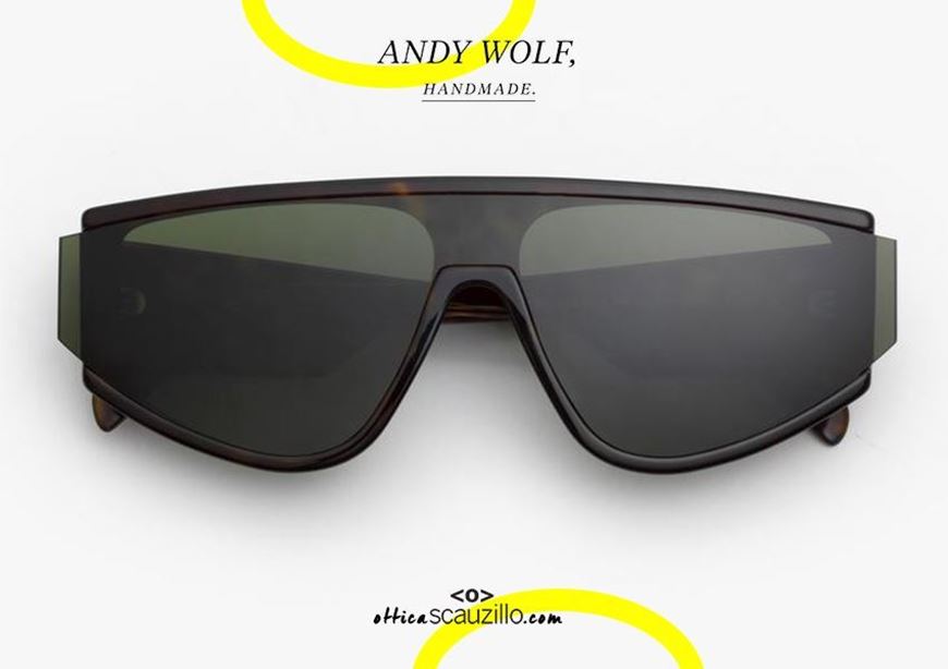 shop online New drop-shaped sunglasses all lens Andy Wolf mod. DETWEILER col.B havana brown otticascauzillo.com acquisto online  Nuovo occhiale da sole a goccia tutto lente Andy Wolf mod. DETWEILER col.B marrone havana