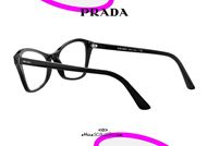 shop online New Prada 11XV butterfly eyeglasses col. 1AB1O1 black. otticascauzillo acquisto online nuovo occhiale da vista a farfalla Prada 11XV col. 1AB1O1 nero
