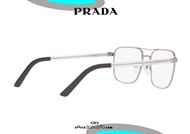 shop online New men metal eyeglasses Prada 53XV col. 5AV1O1 silver otticascauzillo.com acquisto online Nuovo occhiale da vista in metallo uomo Prada 53XV col. 5AV1O1 argento