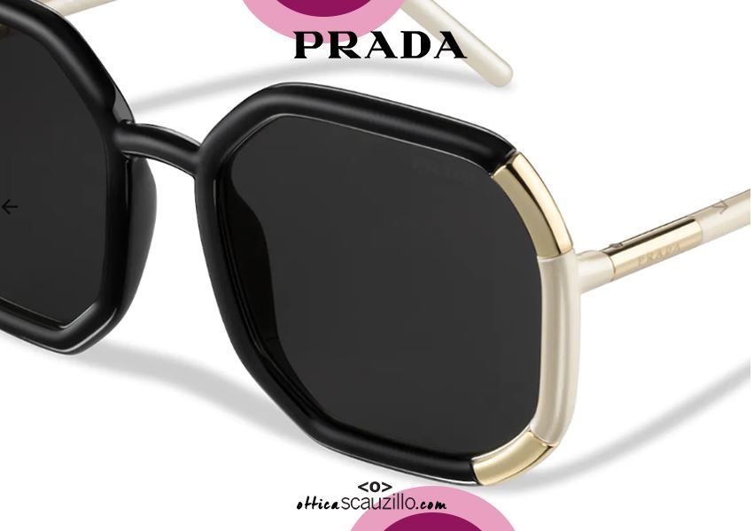 Hexagonal sunglasses PRADA Decode SPR20X col. black | Occhiali | Ottica ...