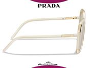 shop online New PRADA Decode SPR20X hexagonal oversize sunglasses col. White otticascauzillo.com acquisto online nuovo occhiale da sole esagonale PRADA Decode SPR20X col. bianco