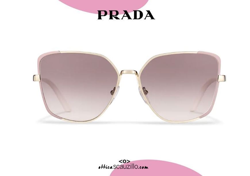 shop online New metal butterfly sunglasses PRADA SPR60X col. gold and pink otticascauzillo.com acquisto online Nuovo occhiale da sole metallo a farfalla PRADA SPR60X col. oro e rosa