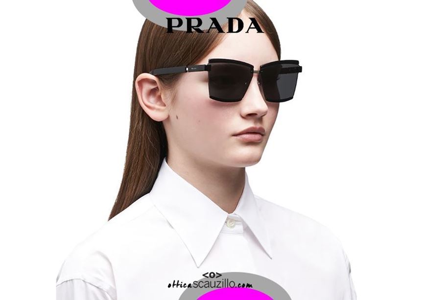 New rimless sunglasses PRADA Duple SPR61X col. black. | Occhiali | Ottica  Scauzillo
