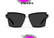 shop online New rimless sunglasses PRADA Duple SPR61X col. black. otticascauzillo.com acquisto online Nuovo occhiale da sole senza montatura PRADA Duple SPR61X col. nero