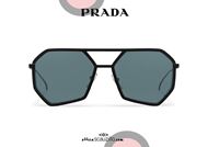 shop online New geometric aviator sunglasses PRADA SPR62X col. black otticascauzillo.com acquisto online Nuovo occhiale da sole aviator geometrico PRADA SPR62X col. nero