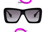 shop online New oversized square sunglasses GIGI STUDIOS NICOLE 6456 black otticascauzillo.com  acquisto online Nuovo occhiale da sole squadrato oversize GIGI STUDIOS NICOLE 6456/1 nero