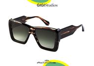 shop online New oversized square sunglasses GIGI STUDIOS NICOLE 6456 streaked brown otticascauzillo.com acquisto online Nuovo occhiale da sole squadrato oversize GIGI STUDIOS NICOLE 6456/2 marrone 